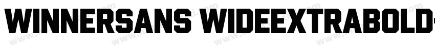 WinnerSans WideExtraBold字体转换